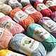 Пряжа для шапочек 130м/50гр, 17 расцветок. Нитки. Lavka Home&Cotton. Интернет-магазин Ярмарка Мастеров.  Фото №2