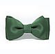 Bow tie satin green, Ties, Moscow,  Фото №1