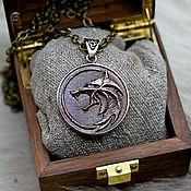 Украшения handmade. Livemaster - original item Medallion: The Witcher 