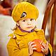 Yellow coat beret. Childrens outerwears. 'Nezhnyj vozrast'. Online shopping on My Livemaster.  Фото №2