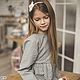 Dress for girls linen children's gray. Childrens Dress. molinialife. Online shopping on My Livemaster.  Фото №2