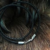 Украшения handmade. Livemaster - original item The cord is leather with a smooth lock. Handmade.