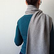 Аксессуары handmade. Livemaster - original item Knitted scarf Merino viscose 