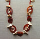 Beads 'Art Nouveau' of carnelian and seashells. Necklace. art-o-bus. Online shopping on My Livemaster.  Фото №2
