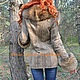Замшевая куртка с пышным мехом енота. Куртки. Ирина (dneproart). Ярмарка Мастеров.  Фото №5