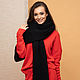 Warm Black Scarf. Scarves. SHAPAR - knitting clothes. Online shopping on My Livemaster.  Фото №2