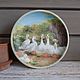 Order 'Geese' Plate decorative, vintage-style, country. botanica-m. Livemaster. . Plates Фото №3