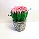 Needle box Green Cactus with a flower an original Gift to a needlewoman. Needle beds. magic stick. Online shopping on My Livemaster.  Фото №2