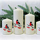 Christmas candle with painting, Candles, Rostov-on-Don,  Фото №1