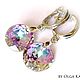 Серебряные серьги с кристаллами Swarovski "Enigma". Серьги классические. Farfalla Design by Olga Kadaner. Интернет-магазин Ярмарка Мастеров.  Фото №2