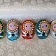 Brooch of felt matryoshka-Crumb, ,4 x 2.5 cm, Folk decorations, Novosibirsk,  Фото №1