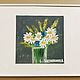 Oil pastel painting of a field bouquet with daisies 'Give' 280h280mm. Pictures. chuvstvo-pozitiva (chuvstvo-pozitiva). My Livemaster. Фото №5