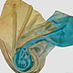 "Жизель" шарф из натурального шелка с ручной росписью, Шарфы, Санкт-Петербург,  Фото №1