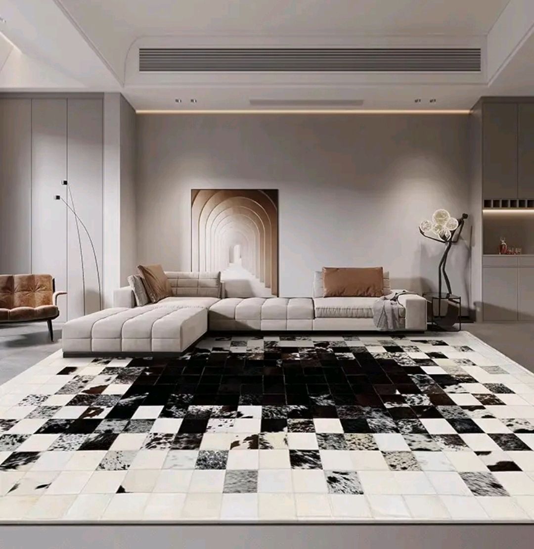 Ковёр из коровьих шкур Luxury Patchwork в интернет-магазине Ярмарка  Мастеров по цене 69000 ₽ – UMPYORU | Ковры для дома, Пятигорск - доставка  по России