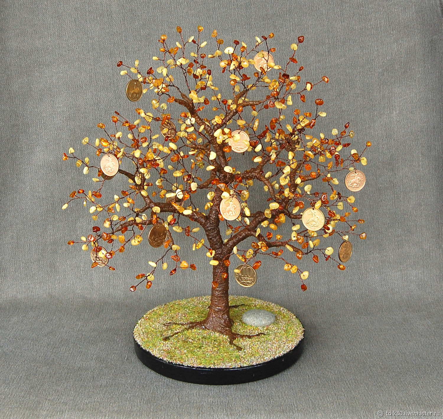 Money tree from Baltic amber, Trees, Maikop,  Фото №1