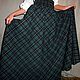 Skirt-tartan long warm wool in the floor 'Slanka'. Skirts. ALISA. Online shopping on My Livemaster.  Фото №2