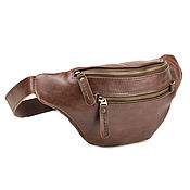 Сумки и аксессуары handmade. Livemaster - original item Leather belt bag 