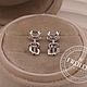 Золотые серьги пусеты с бриллиантами. Серьги-пусеты. FROLOF JEWELRY. Ярмарка Мастеров.  Фото №5