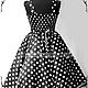 Women's dress 'Black white' peas of Art.-031. Dresses. ModSister. Online shopping on My Livemaster.  Фото №2