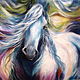 Picture of wool 'rainbow Horse', Pictures, St. Petersburg,  Фото №1