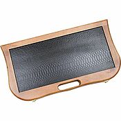 Активный отдых и развлечения handmade. Livemaster - original item Backgammon leather with handle Kirov 
