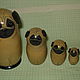 Matryoshka 'Pugs'. Dolls. Unique pieces of art. Online shopping on My Livemaster.  Фото №2
