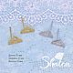 Шг99 Швензы гвоздики "Треугольники с фианитами". Швензы. Shatonshop. Интернет-магазин Ярмарка Мастеров.  Фото №2