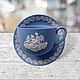 Винтаж: Wedgwood Jasperware Редкая чашка с блюдцем, Сервизы винтажные, Вологда,  Фото №1