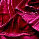 Ткань A.Guegain шелковый бархат темно красный винный ,Франция. Ткани. ТКАНИ OUTLET. Ярмарка Мастеров.  Фото №4