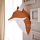 Заказать Набор для склейки головы лисы рыжего цвета. Polygonal Paper. Ярмарка Мастеров. . Подарочные боксы Фото №3