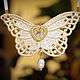 decoration the butterfly Effect with natural freshwater pearls