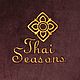 Заказать Подушка с вышитым логотипом "Thai Seasons". Бархатная Вилла. Ярмарка Мастеров. . Подушки Фото №3