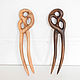 Set of hair clips 'Liana' (walnut), Hairpins, Krasnodar,  Фото №1