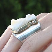 Украшения handmade. Livemaster - original item Boho ring with coral in 925 silver ALS0001. Handmade.