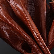 Материалы для творчества handmade. Livemaster - original item Crocodile skin, whole skin, belly, width from 23 to 55 cm. Handmade.