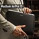 Чехол для MacBook Air 13 кожаный черный, Чехол, Краснодар,  Фото №1