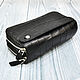 Order Men's clutch, made of genuine crocodile leather, in black. SHOES&BAGS. Livemaster. . Clutches Фото №3