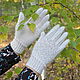 Gloves down 'snow Queen' openwork women. Gloves. Down shop (TeploPuha34). My Livemaster. Фото №6