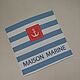 Maison Marine pillowcase 45h45 blue. Pillow. MaisonMarine. Online shopping on My Livemaster.  Фото №2