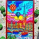  Витражная картина Воздушные шары над Прагой 27х39 см. Картины. ZorkaVenera (Татьяна). Ярмарка Мастеров.  Фото №6