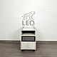Тумба для стола на колёсиках в стиле лофт LF-848. Тумбы. Leo-loft. Интернет-магазин Ярмарка Мастеров.  Фото №2
