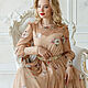 Ondine beige dress. Dresses. Designer clothing Olesya Masyutina. Online shopping on My Livemaster.  Фото №2