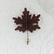 Brooch pin Maple Leaf. Brooches. olesyaaugust (olesyaaugust). My Livemaster. Фото №5