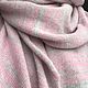 100% Classic large pink wool scarf in grey. Scarves. hitwool (hitwool). Online shopping on My Livemaster.  Фото №2