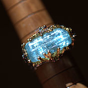 Украшения handmade. Livemaster - original item Ring "Moana" with aquamarine. Handmade.