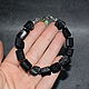 Bracelet natural black tourmaline schorl. Bead bracelet. naturalkavni. Online shopping on My Livemaster.  Фото №2