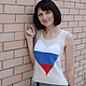 T-shirt 'Russia' made of bamboo yarn, Tanks, Bataysk,  Фото №1