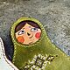 Ключница-матрешка из натуральной кожи с ручной вышивкой и росписью. Ключницы. Юлия Врублевская (vrublevsky-j). Ярмарка Мастеров.  Фото №7