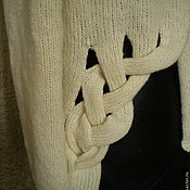 шарф вязаный"французские складки"