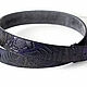 Black Blue Purple Leather Belt. Straps. Two Starlings. Online shopping on My Livemaster.  Фото №2